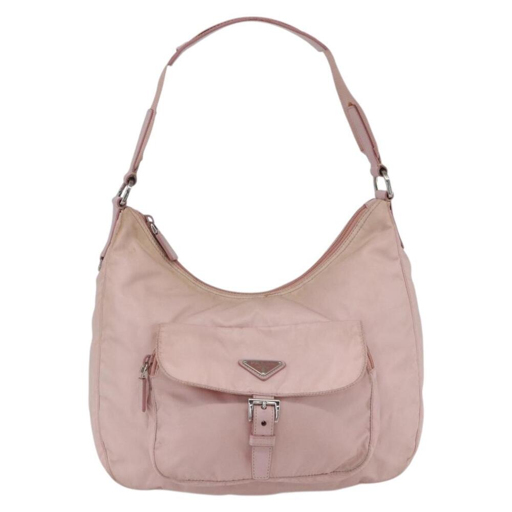 PRADA Shoulder Bag Nylon Pink Silver Auth 157013 - Picture 13 of 16